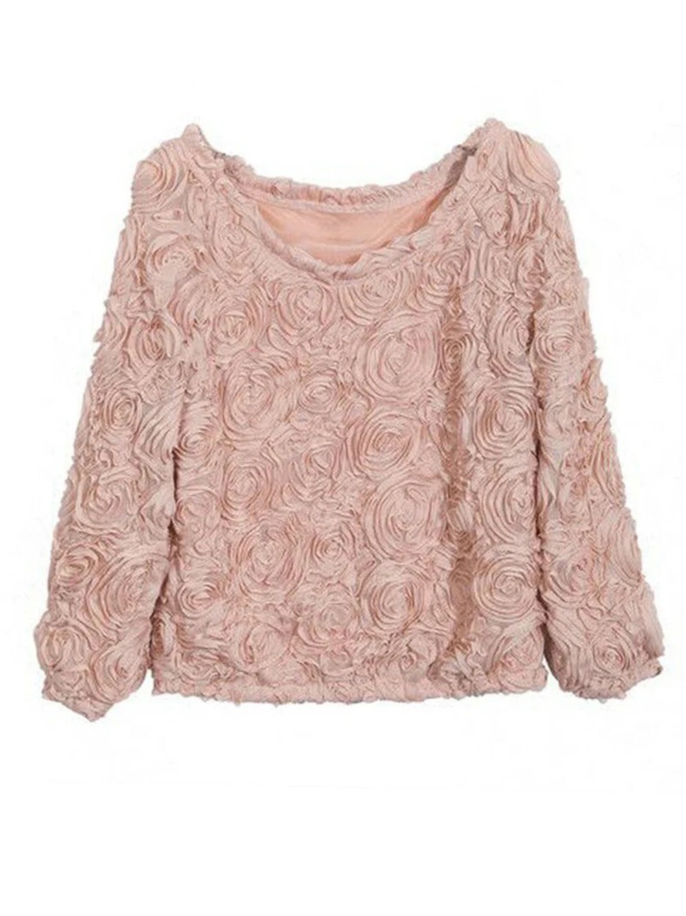 American Apparel 3-D Flower Mesh Jumper - EUC